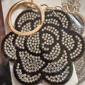 Black shimmery Keychain Bag Charm